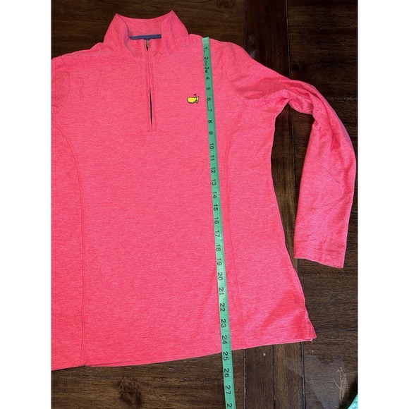 Magnolia Lane Tech Women's M Masters 1/4 Zip UPF 50 Pullover Golf Half 1/2 Pink - Picture 9 of 9